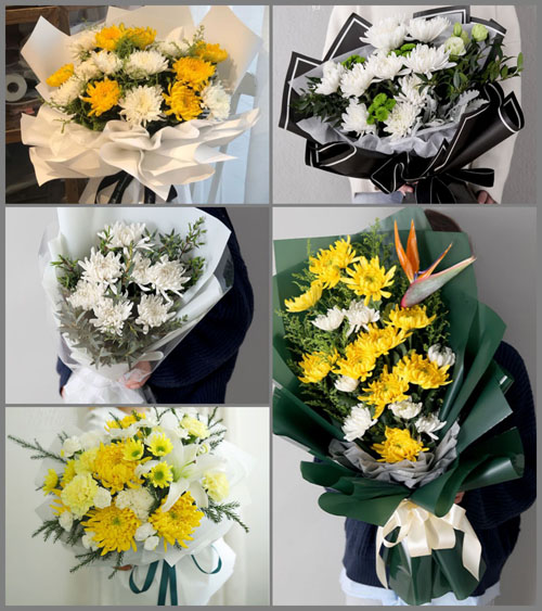 广东江门市鹤山市龙口镇中七村白事花束代送